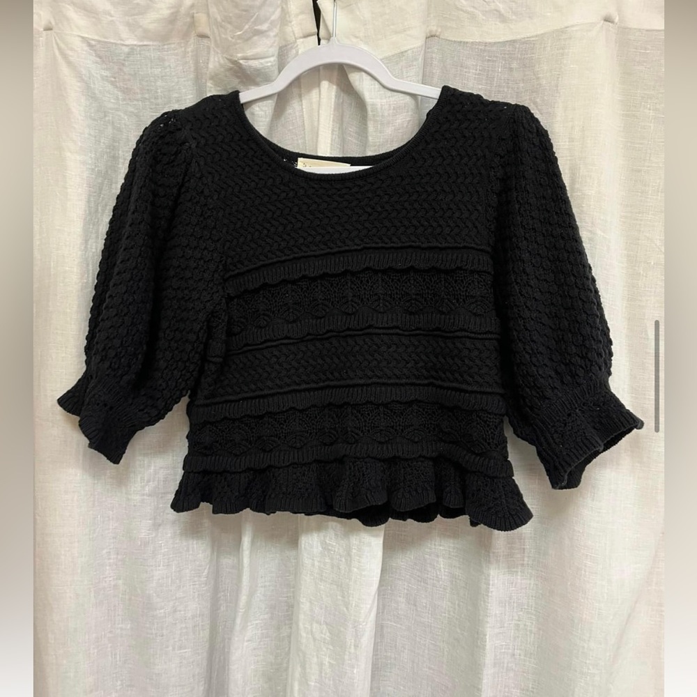 Black sweater from Cavenders (By Together). Slightly see through.